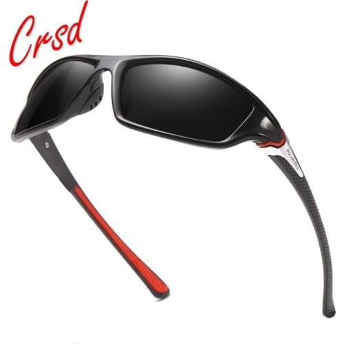 CRSD 2020 Mens Fashion Polarized Sunglasses Outdoor Travel Driving Fishing Sun Glasses Mirror Plastic Gafas De Sol Mujer