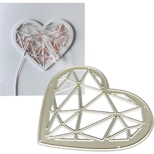 Heart Sewing Metal Cutting Dies Stencil Scrapbooking DIY Album Stamp Paper Card Embossing Decor