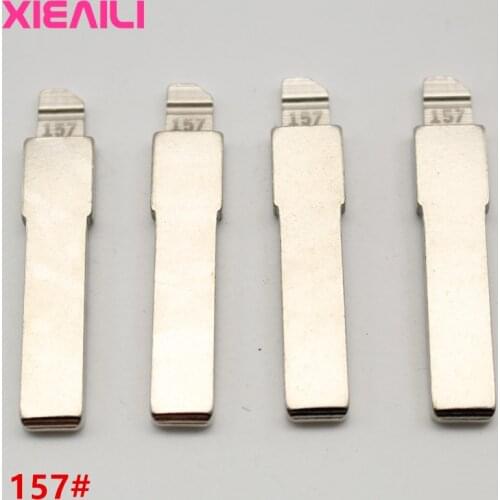 XIEAILI 20Pcs/lot For 157# Metal Blank Uncut Flip Remote Key Blade For Fiat SIP22 Blade S514
