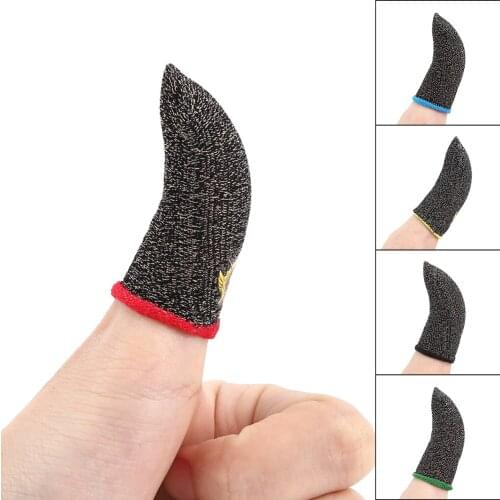 2pcs Fingertips Knitting Game Finger Thumb Cover Sleeve For PUGB For Mobile Game Controller Finger Cover Sweat Proof Anti-Skid