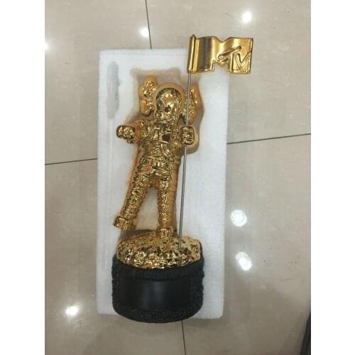 2020 Gold MTV Awards American MTV Awards, Moonman Award Trophy Replica Statue Moonman Prop HIGH QUALITY SILVER PLATED 1.1kg