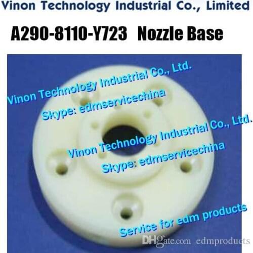 A290-8110-Y723 edm Nozzle Base F127 (5 screw holes) for Fanuc C,iA,iD series machines Fanuc A290.8110.Y723, A2908110Y723 Nozzle