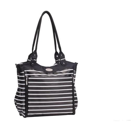 Aboutbaby Diaper bag 9 pieces set nappy totes large capacity for baby mom dad Travel Bag with Stroller Straps Baby Care Bags