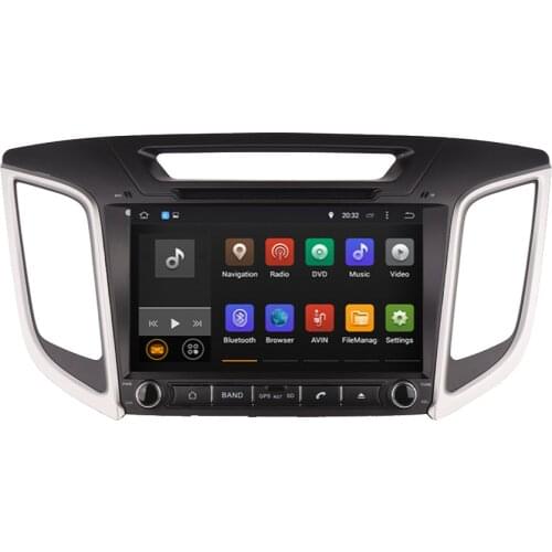 9" Android 10.0 Car GPS Multimedia Player For Hyundai Ix25 Creta 2014-2016 Octa Core 4G+64G Radio Stereo With Wifi OBD BT