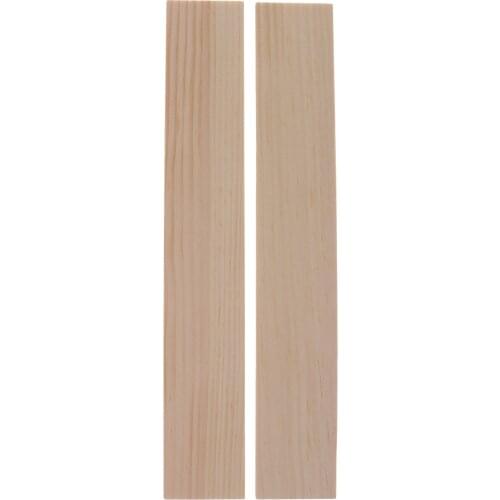 5pcs Unfinished Wood Wooden Stick Plaque for Woodcraft Woodworking DIY Craft