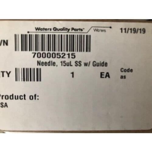 For Standard H-Class Waters FTN Needle 15ul 700005215 430002640