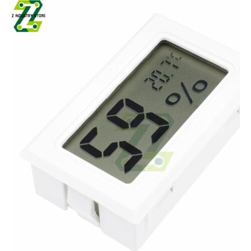 Hygrometer Thermometer Digital LCD Temperature Humidity Meter 10%~99%RH For Indoor Home Laboratory Library