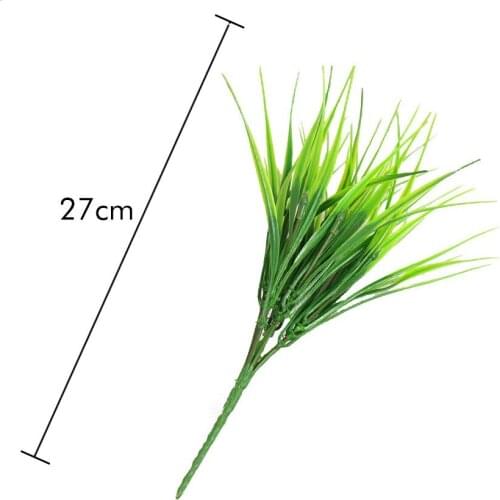 1PC Artificial Plastic 7 Branches Grass Plant Fake Flower Wedding Flower Arrangement Christmas Home Decoration