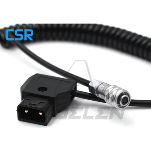 D-Tap to Blackmagic Pocket Cinema 4k Camera Weipu 2Pin Power Cable for BMPCC 4K and Gold Mount V Mount Battery D-tap