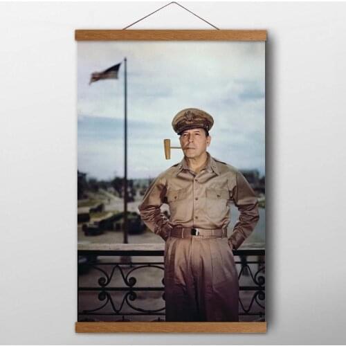 Douglas McArthur military World War II Classic Picture Posters and Prints Canvas Art Scrolls paintings For Living Room Decor