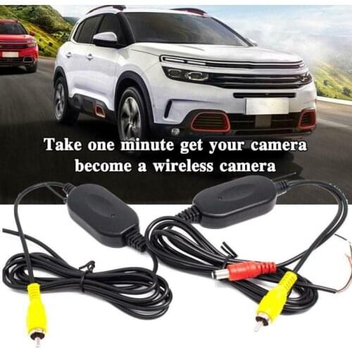 2.4G Wireless Video Transmitter Receiver Kit For Car Rear View Camera /Front DVD Monitor Screen Reverse Backup Rearview Cam