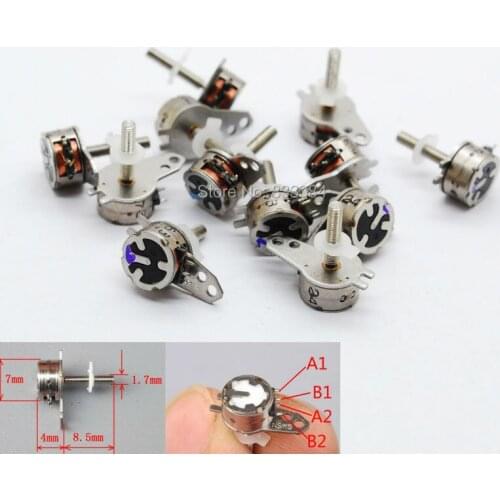Special offer 50pcs 3-5V dc 2 phase 4 wire Micro stepper motor dia 7mm for camera digital product FREE SHIPPING