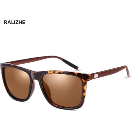 Fashion Mens Womens Polarized Leopard Sunglasses Driving Sport Vintage Retro Brand Designer Luxury Square Tortoise Sun Glasses