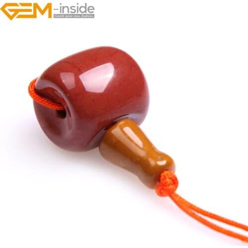 Gem-inside 3 Hole Natural Buddha Mala Guru Mookaite Bead Set For Tibetan Prayer Beads Making Selectable Size