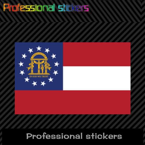 Georgia Flag Sticker Decal Self Adhesive Vinyl State Peach Empire of South PVC Waterproof Sticker Decal for Motos Car Laptop