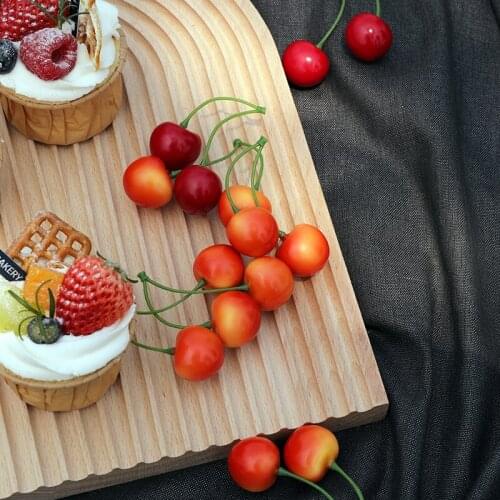 Window decorations, imported citrine cherry models, photography props, simulation fruits, photo display of kitchen soft outfits