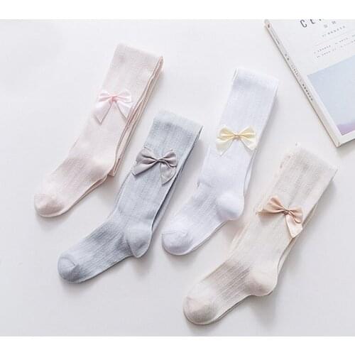 Autumn summer girls pantyhose kids baby tights thin mesh breathable cute casual fashion princess tights for Children tights