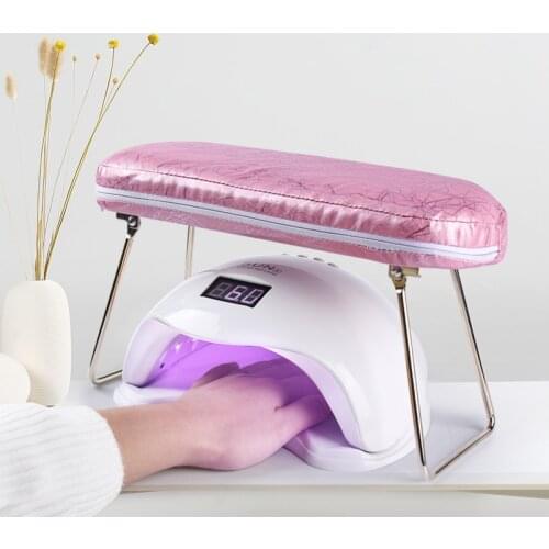 10 Colors Wrist Soft Palm Rest Cushion Pillow Arm Stand Manicure Leather Waterproof Support Hand Holder Pad Nail Art Lamp Tool