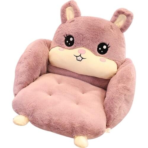 Hot Lovely 1pcs 55*55*55CM Cartoon Chair Cushion Thicken Seat Pad Home Decorative Stuffed Animal Cat Pig Shiba Inu Pillow
