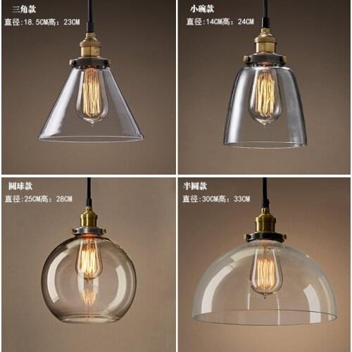 Loft Industrial Pendant Lights Vintage RH Edison Hanging Lamp E27 110 220V Pendant Lamps For Home Decor Restaurant Luminarias