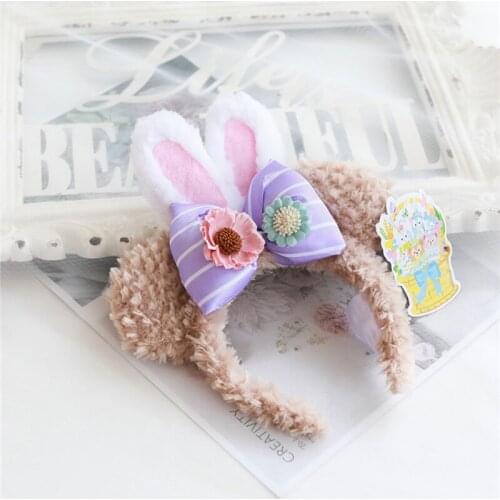 Disney Headband Cartoon 35th Anniversary Duffys Friends Easter Series ShellieMay Hair Hoop Gifts for Children Girls Women