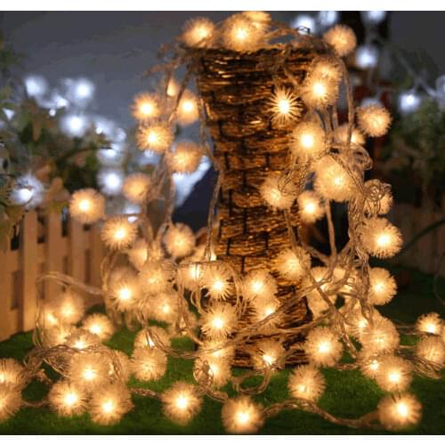 Thrisdar 10M 20M 50M 100M Dandelion Christmas Fairy String Light Snowflakes Curtain Icicle Light Party Wedding Holiday Garland