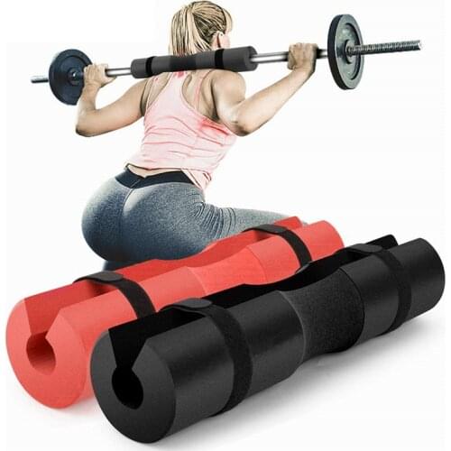 Barbell Squat Pad Weightlifting Cushioned Neck & Shoulder Protective Pad with Strap Fitness Bodybuilding Gym Equipment