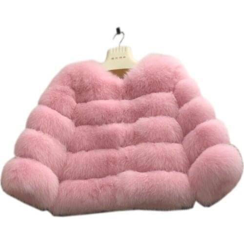 Real Fur Coat luxury Women Winter Fashion Style Natural Fox Fur Vest Lady Whole Fox Fur Coats Top Quality Real Fur H916-03