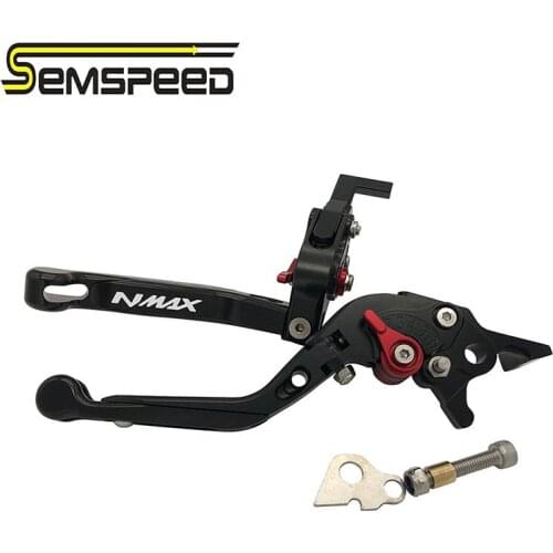Folding Extendable Clutch Levers Brake With Logo NMAX For Yamaha N-MAX 155 NMAX 150 NMAX 125 2015-2018 2019 2020 SEMSPEED Levers