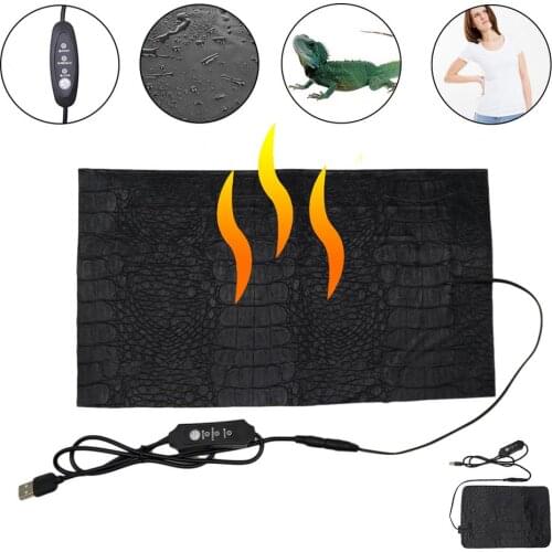Terrarium Pet Reptile Heating Mat Warm Clothes Heating Pad Temperature Control Heating Pad For People Turtles Lizard Hamster