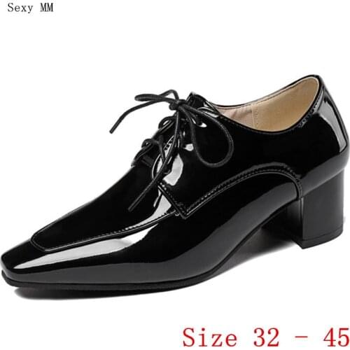 Pumps Women Oxfords Career Shoes High Heels Woman High Heel Shoes Kitten Heels Small Plus Size 32 33 - 40 41 42 43 44 45