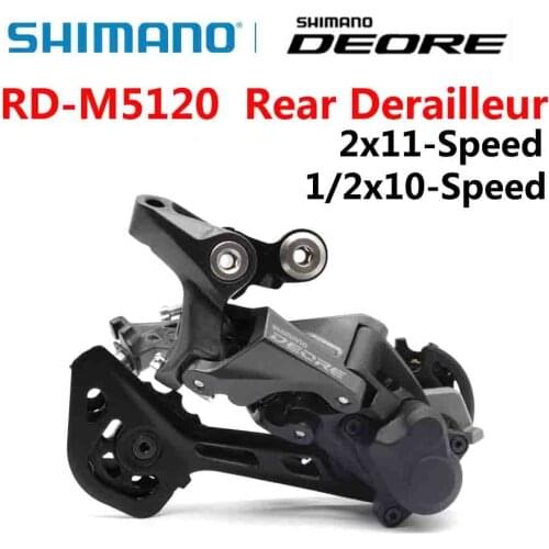 SHIMANO DEORE RD M5120 SGS Rear Derailleur SHADOW RD 2x11 1x10 2x10 speed RD-M5120 22s 20s 10s
