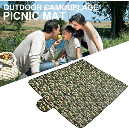 1Pcs Portable Camouflage Picnic Mat Moisture-proof Crawling Floor Tent Cushion Floor Crawling Blanket for Outdoor Sports
