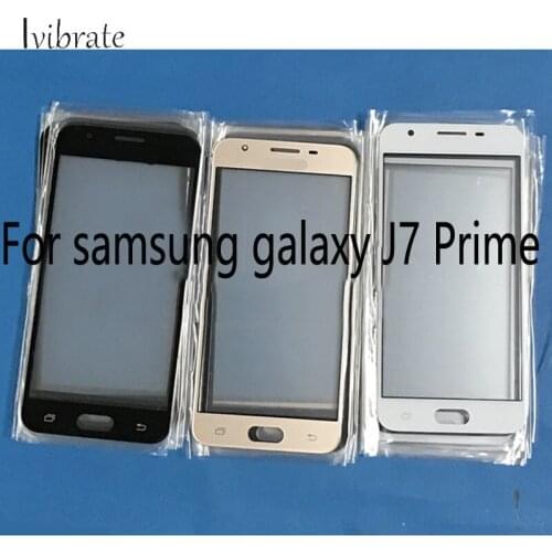 2pcs A+Quality For Samsung galaxy J7 Prime TouchScreen J7Prime J 7 Prime Digitizer Touch Screen Glass panel Without Flex Cable