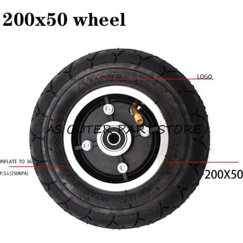 200x50 8 Inch Electric Scooter Tyre With Wheel Hub for Razor Electric Scooter