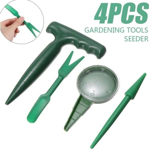 4Pcs Seed Dispenser Gardening Plant Supplies Tool Seed Sower Soil Puncher Sowing Planter Seeder Accessories Garden Parts