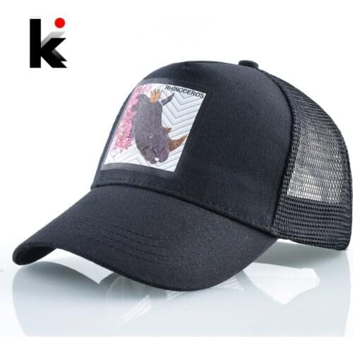 Fashion Baseball Caps With Simulation Embroidery Patch Snapback Trucker Hats For Men Streetwear Hip Hop Cap Women Mesh Visor Hat