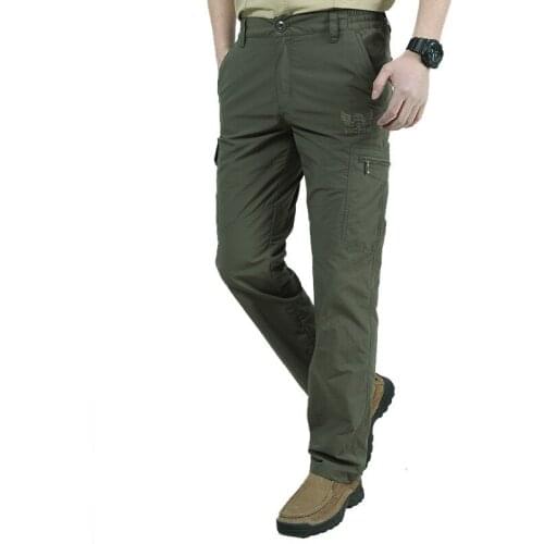 Male Lightweight Waterproof Trousers Quick Dry Casual Pants Men Summer Army Military Style Trousers Mens Tactical Cargo Pants