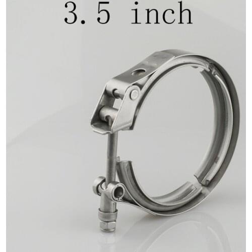 Quick V Band Clamp 3.5 inch Stainless Steel Exhaust Downpipe V Band Clamp v-band Clamps V clamp clip New