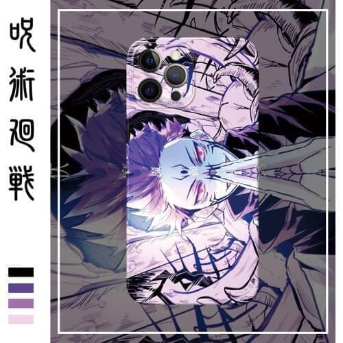 Jujutsu Kaisen Itadori Yuji Ryomen Sukuna Phone case For Xiaomi Redmi Note 7 7A 8 8T 9 9A 9S 10 K30 Pro Ultra Frosted black
