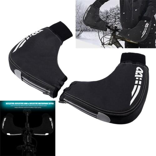 Mountain Bike Handlebar Mittens Gloves Winter Unisex Bicycle Hands Warmer CoversMountain Bike Handlebar Mittens Gloves Winter