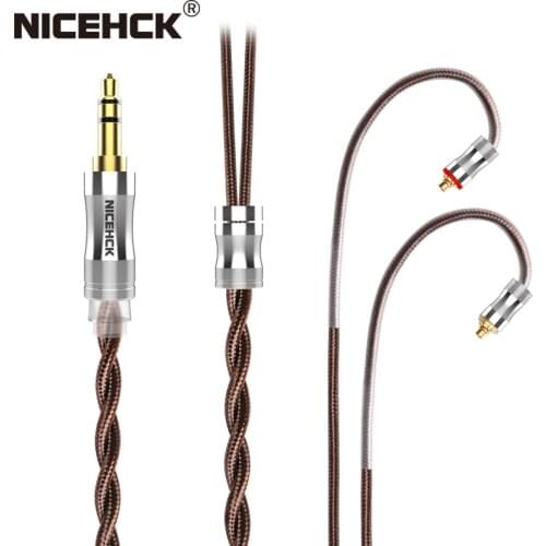 NiceHCK BROCC 5N Litz OCC Earphone Cable Upgrade Wire 3.5/2.5/4.4mm MMCX/0.78mm 2Pin/QDC/NX7 For CIEM KXXS Kanas TANCHJIM EBX21