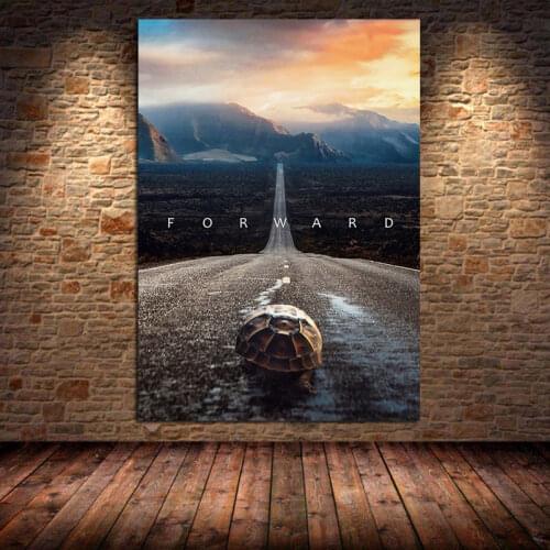Positive Mindset forward Canvas Painting Home Decor Wall Art Pictures for Living Room Movie Cuadros Modern Room Decor Unframed