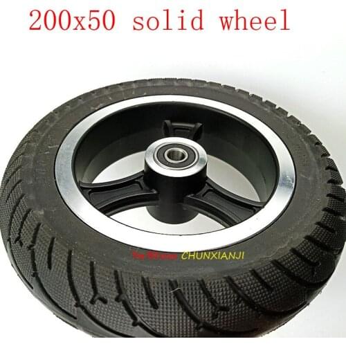 Size 8inch solid Wheel 200x50 wheel electric wheel hub Scooter aluminum alloy wheel non pneumatic tire for Electric Scooter tire