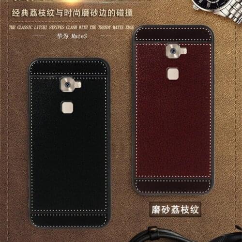 For Huawei Mate S Case CRR-L09 5.5 Inch Black Red Blue Pink Brown 5 Style Phone Soft TPU Huawei Mate S Cover
