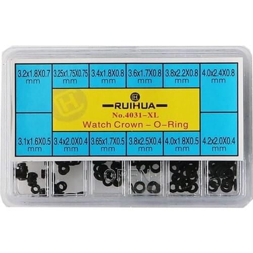 Set of 300 Mini O- Watch Crown Waterproof Watch Gaskets Repair Parts