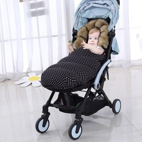 New Baby Sleeping Bag Winter Envelope In A Stroller Infant Sleep bag Waterproof Thicken Flannal Sleepsack Footmuff For Newborn
