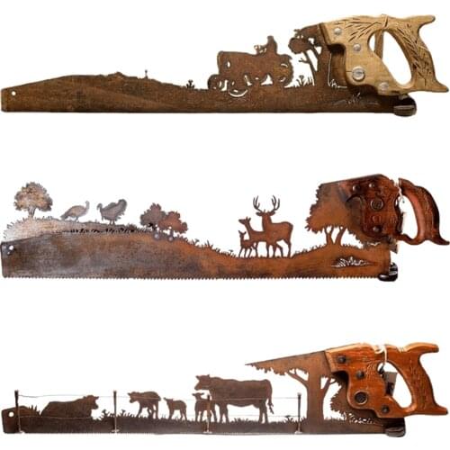 New Hand Cut Plasma Torch Design On An Old Saw Cut Hand Saw Metal Art Fathers Day Unique Gift Metal Art Tree For Wall Decor