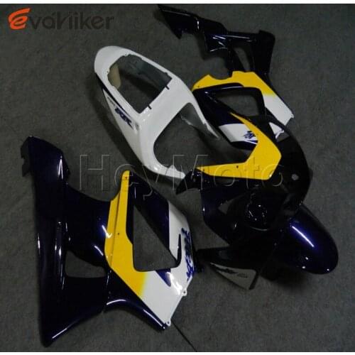 ABS motorcycle fairing for CBR929RR 2000 2001 yellow blue CBR 929 RR 00 01 motorcycle panels Injection mold
