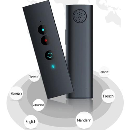 Portable Small Intelligent Translator Smart Language and Voice Translation Machine Digital Aiwee Plastic Box